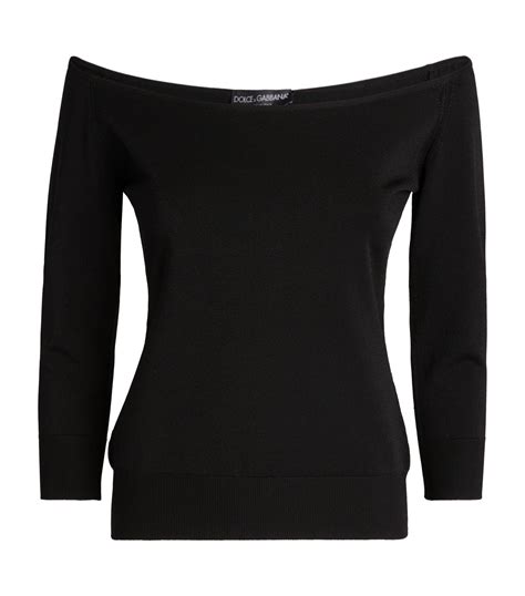 dolce gabbana boat neck sweater.